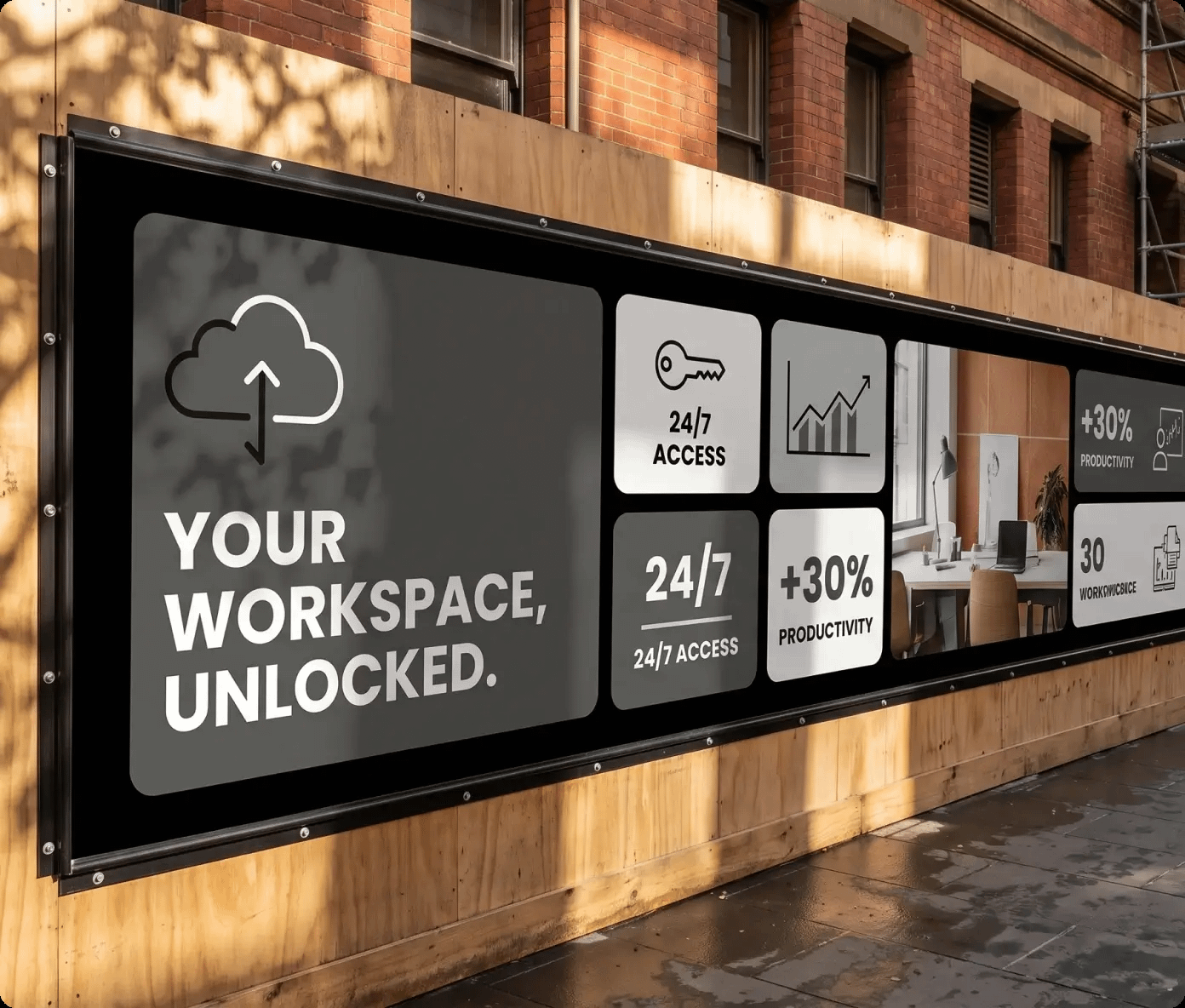Custom Vinyl Hoarding for Construction Sites - Image 2