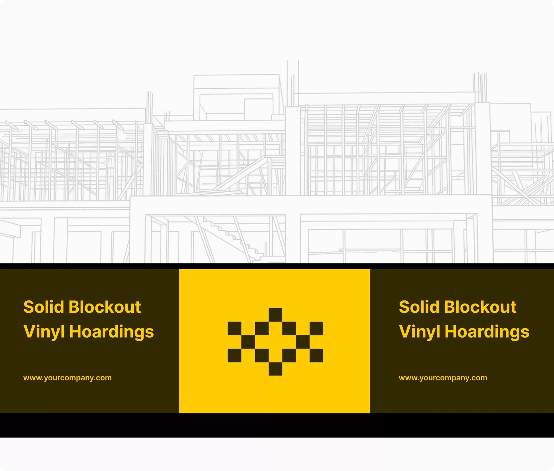 Custom Vinyl Hoarding for Construction Sites